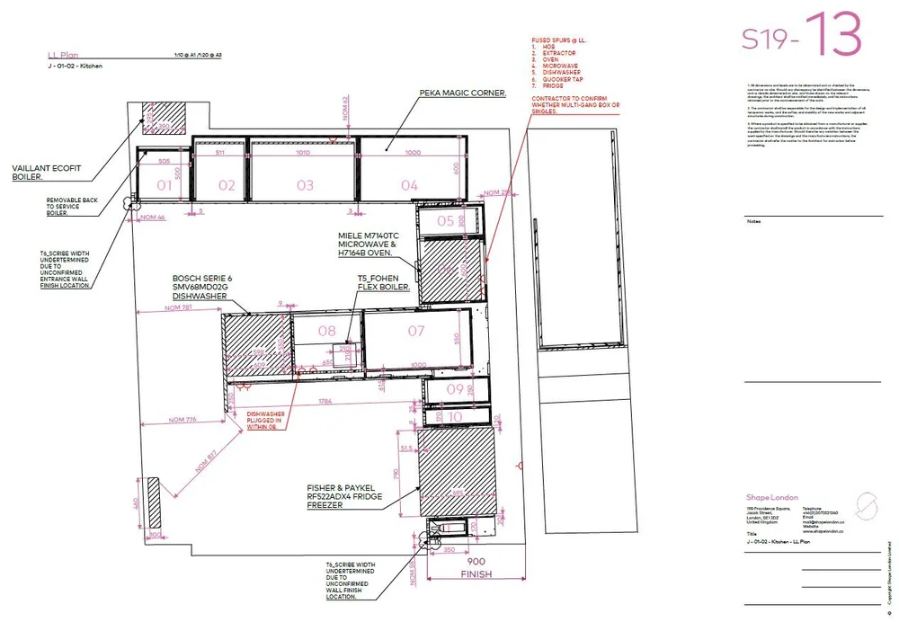 Kitchen Planning - キッチン設計デザイン洋書 The Designer's Guidebook Part Seven: - Shape London